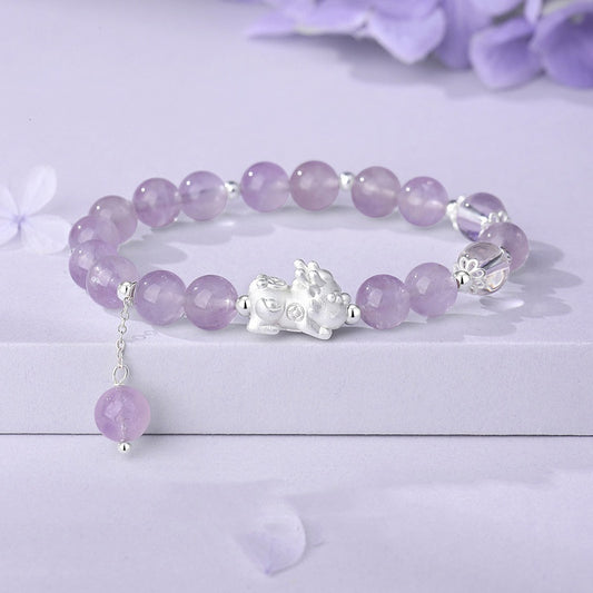 "9 Purple Fire Fortune Amethyst Bracelet (2024-2043) – Energy Boost & Wealth Attraction"